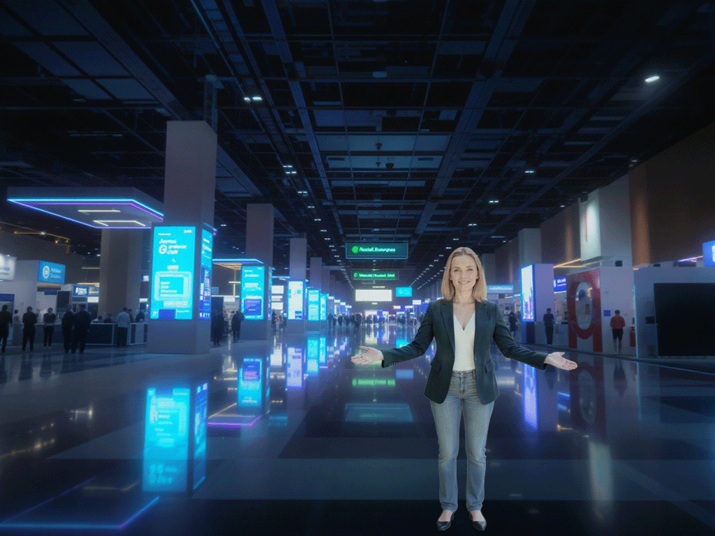DataDoc welcoming you to an AI generated RSNA conference setting.